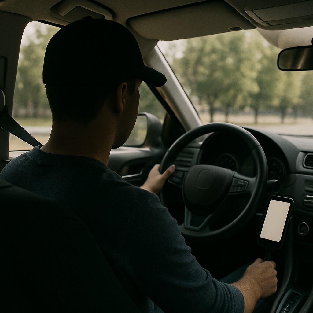 Conductor de plataforma. Foto: Ilustrativa, generada con inteligencia artificial