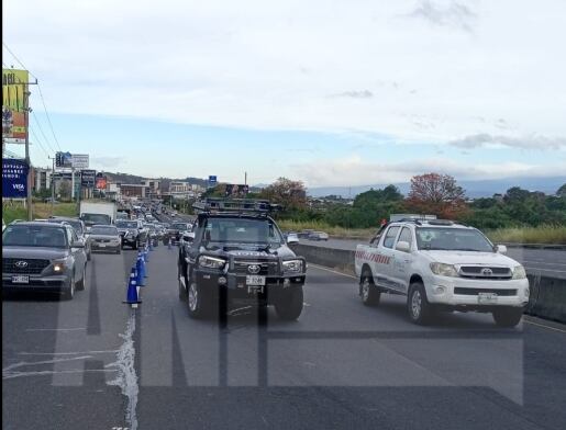 El mortal atropello ocurrió en los carriles en sentido hacia San José. Foto ANI: