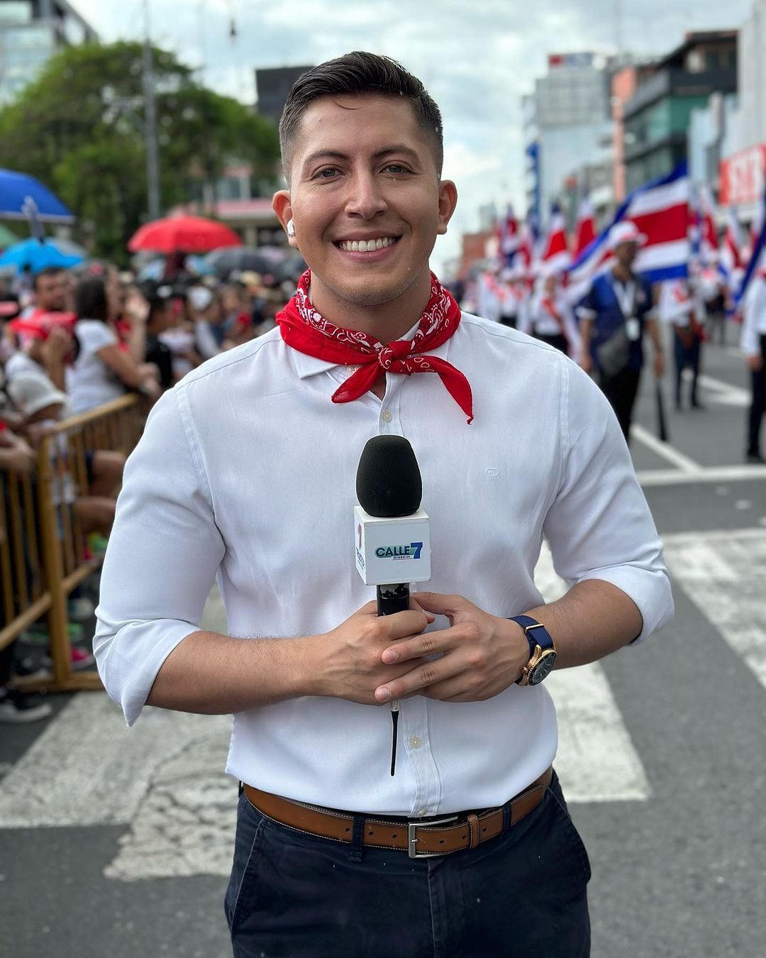 Joshua Quesada y Pablo Campos son periodista de canal 7