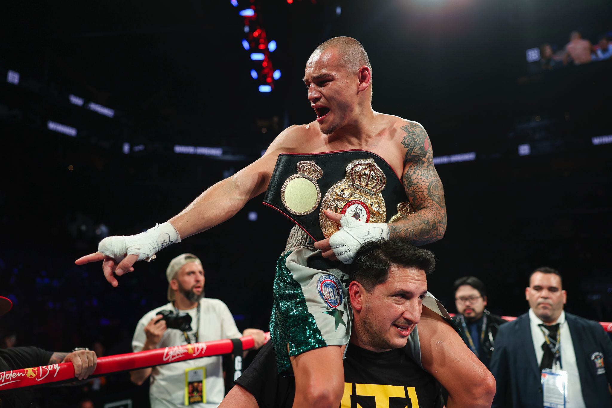 David "Medallita" Jiménez se tomó unos minutos para contar a quién le dedicó la victoria.