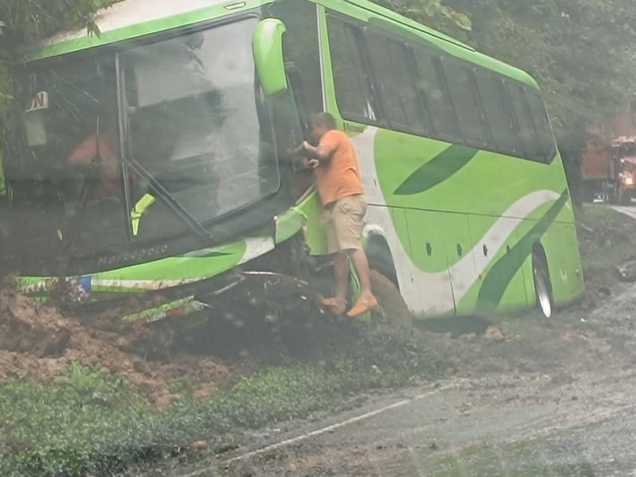 Accidente de bus en la Ruta 32