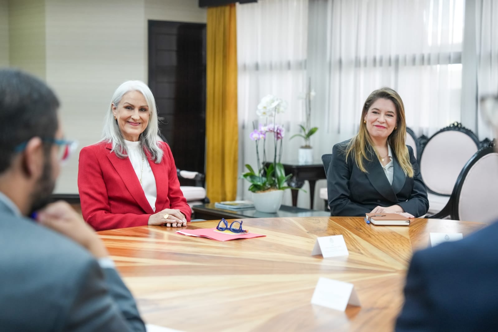 Reunión de Laura Fernández con diputados de oposición