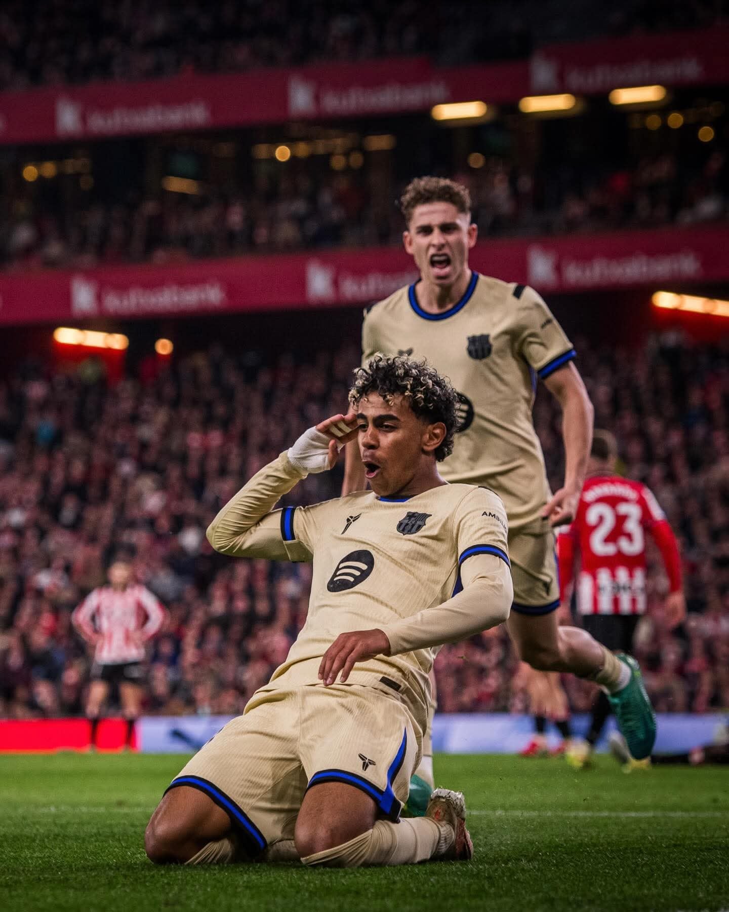 Lamine Yamal anotó un golazo para el triunfo del Barcelona