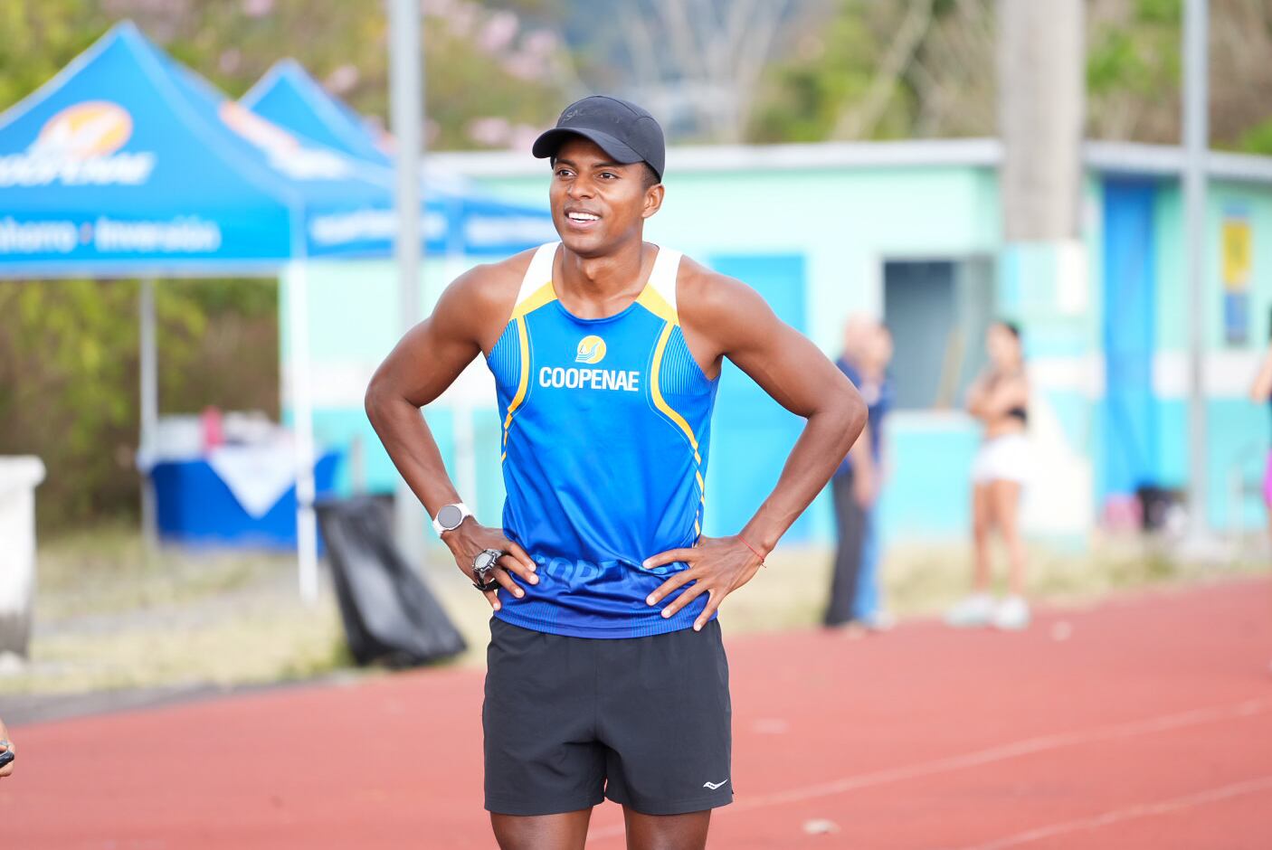 27/03/2025. Entrenamiento de Gerald Drummond. Pista Rafael Ángel Pérez, Hatillo. Fotografía: Lilly Arce