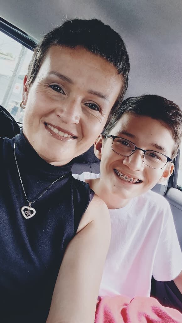 Jimena Navarro, paciente de cáncer de mama. Cortesía.