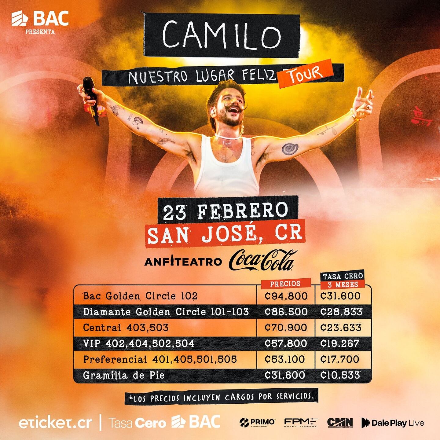 Estos son los precios que anunció la productora.