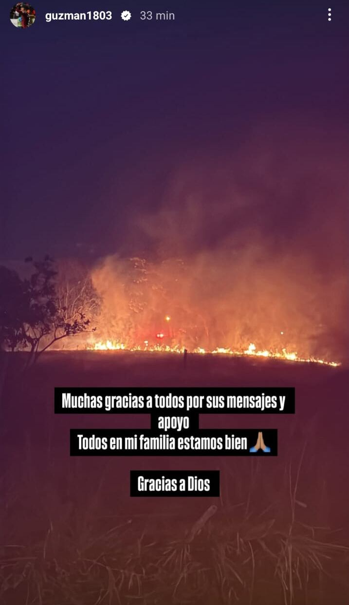 David Guzmán envió un mensaje luego de llevarse el susto de su vida. Instagram David Guzmán.
