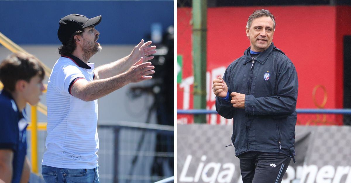 Andrés Carevic y Martín Arriola se miden en el banquillo este jueves 23 de enero, en el Fello Meza, a partir de las 8 p. m. Cartaginés recibe a San Carlos.