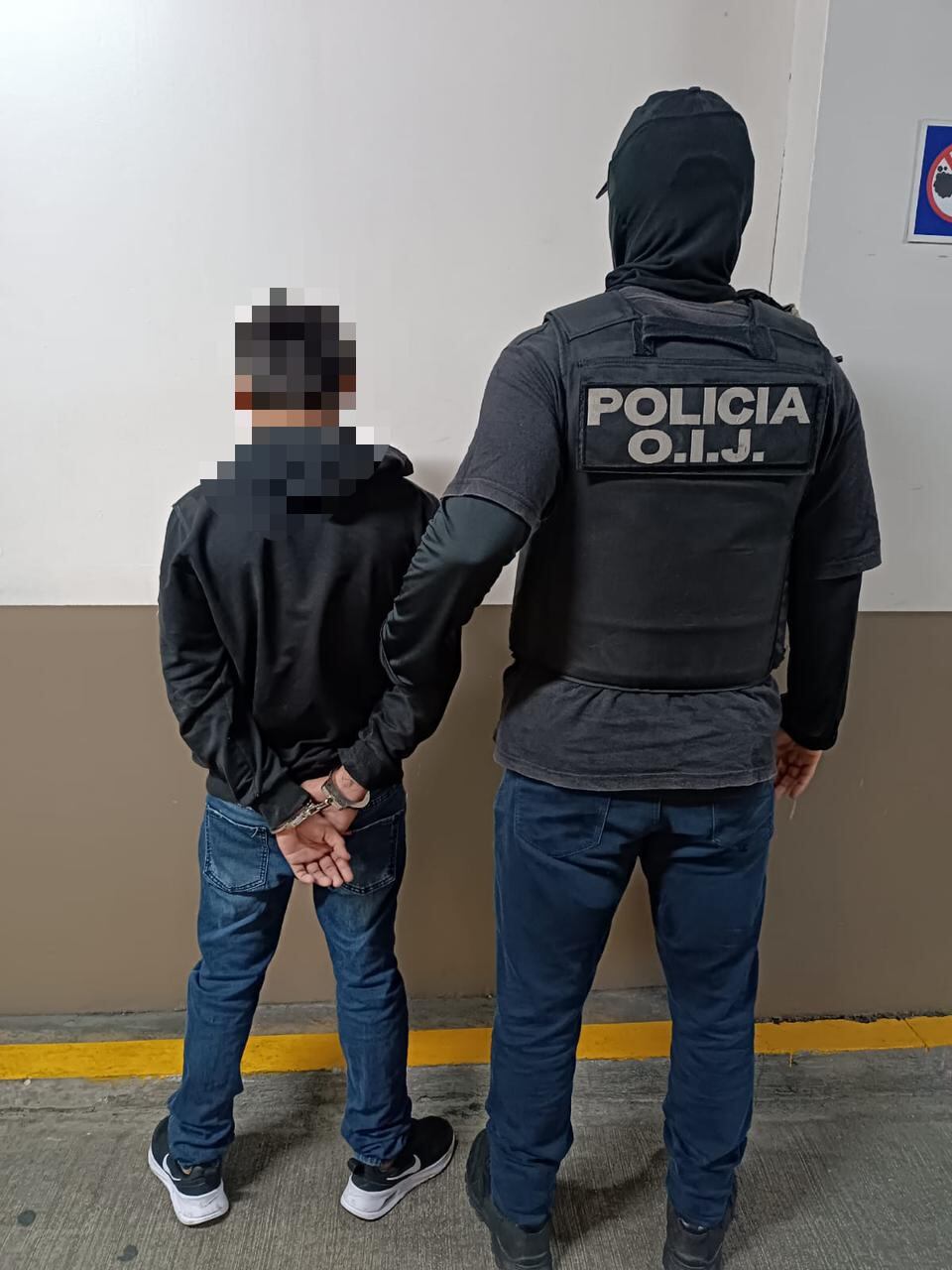 El muchacho de 14 años fue detenido en barrio México. Foto OIJ.