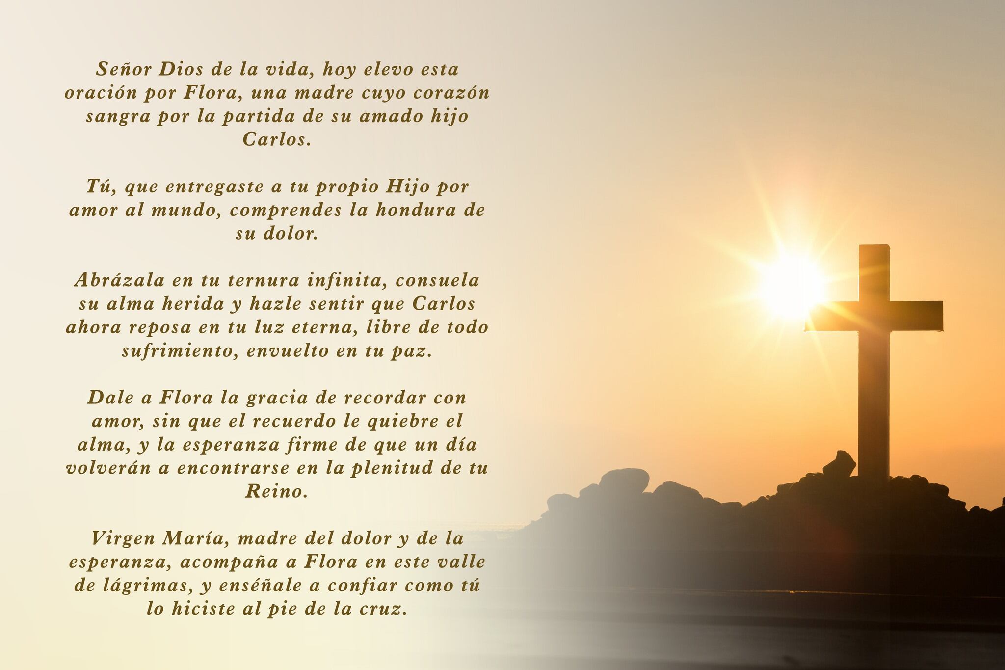 Tía Florita fue sorprendida por una gran amiga con un emotivo gesto que le da consuelo en medio de la dolorosa partida de su hijo, Carlos Echandi Sobrado, el pasado 11 de mayo.
