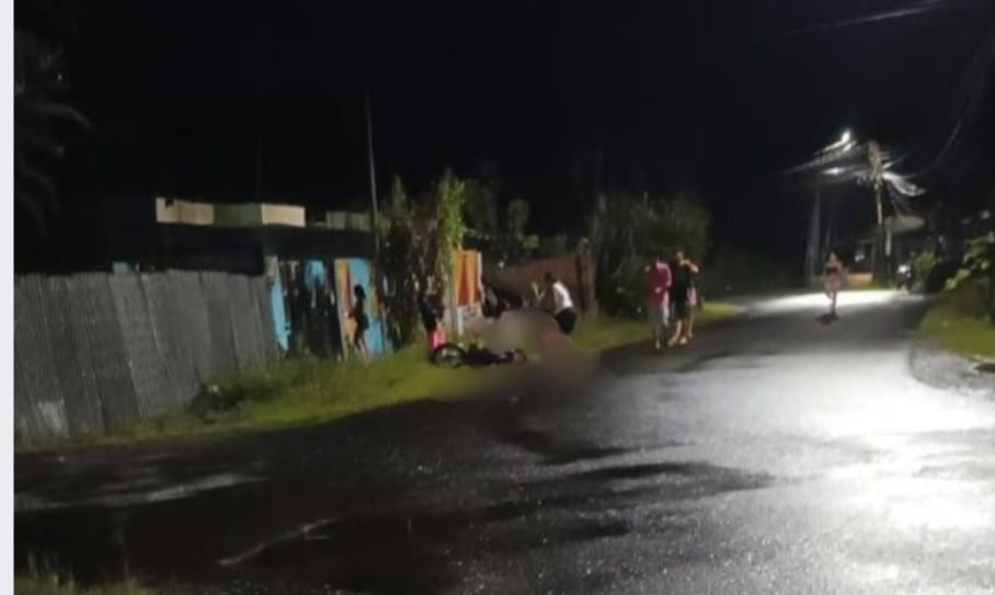 El joven fue asesinado a balazos en Matina