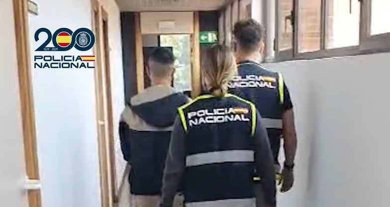 El costarricense fue detenido en la localidad de Aranjuez, en Madrid. Policía Nacional de España.