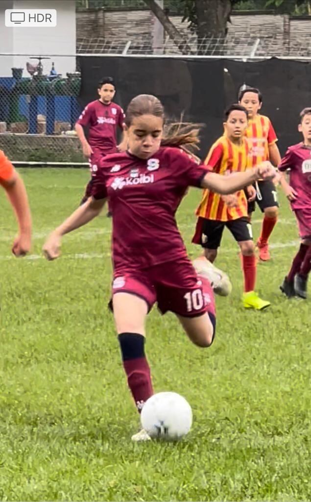 Camila Jara, jugadora del Saprissa u-13. Cortesía.