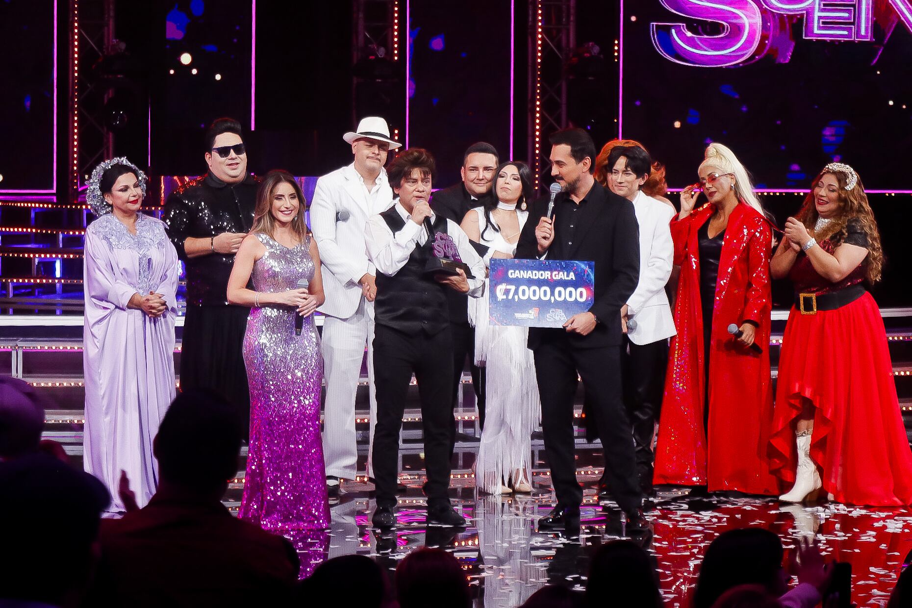 23/06/2024. Final de Tu Cara Me Suena. Estudio Marco Picado, Sabana. Fotografía: Lilly Arce. En la fotografía: Jonathan, Ganador de la séptima gala.