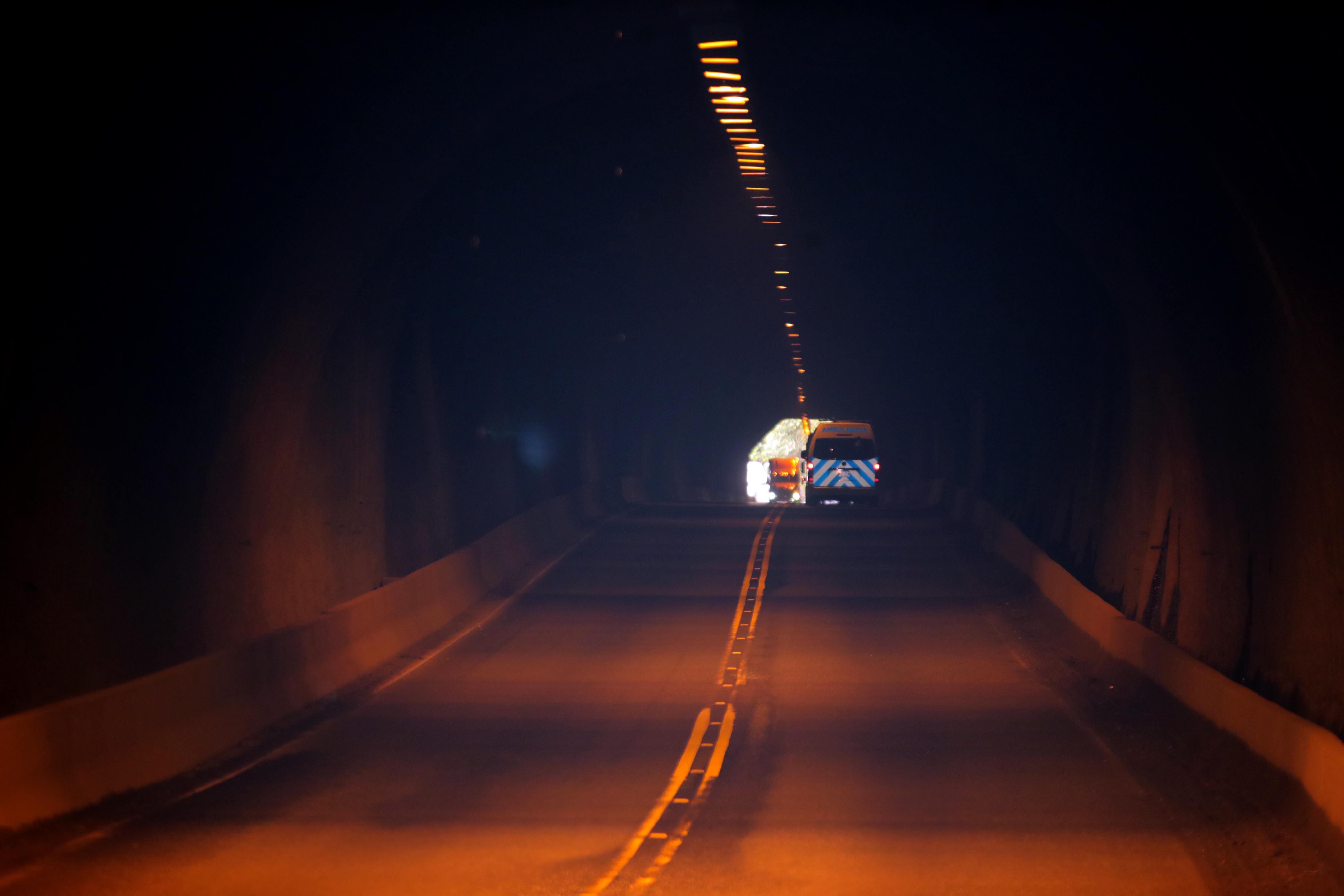 Ruta 32 sector  Tunel  Zurqui