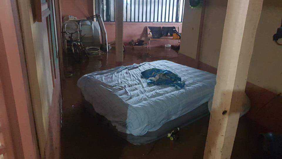 Inundaciones en la zona norte del país. Foto cortesía.