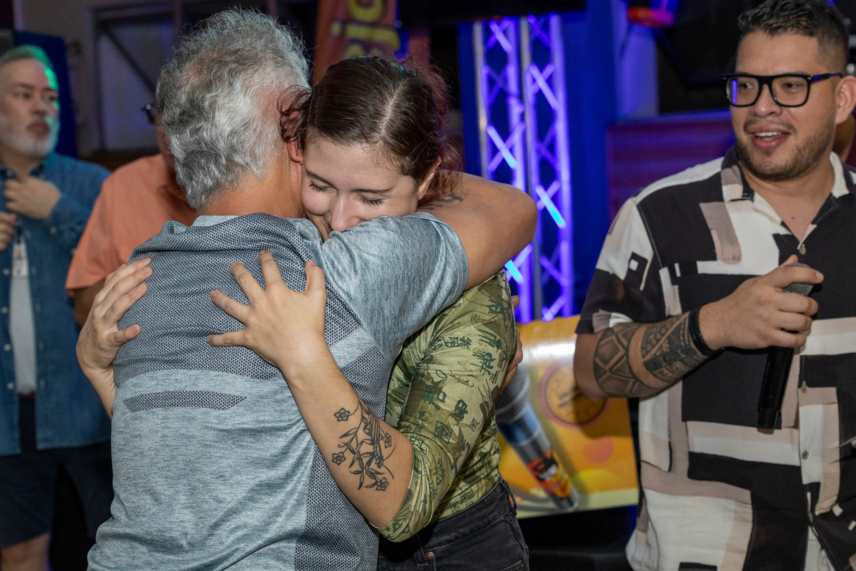 13/10/2024, San José, Grupo Nación, celebración del aniversario numero 18 del periódico La Teja, empleados y lectores reunidos para la celebración.