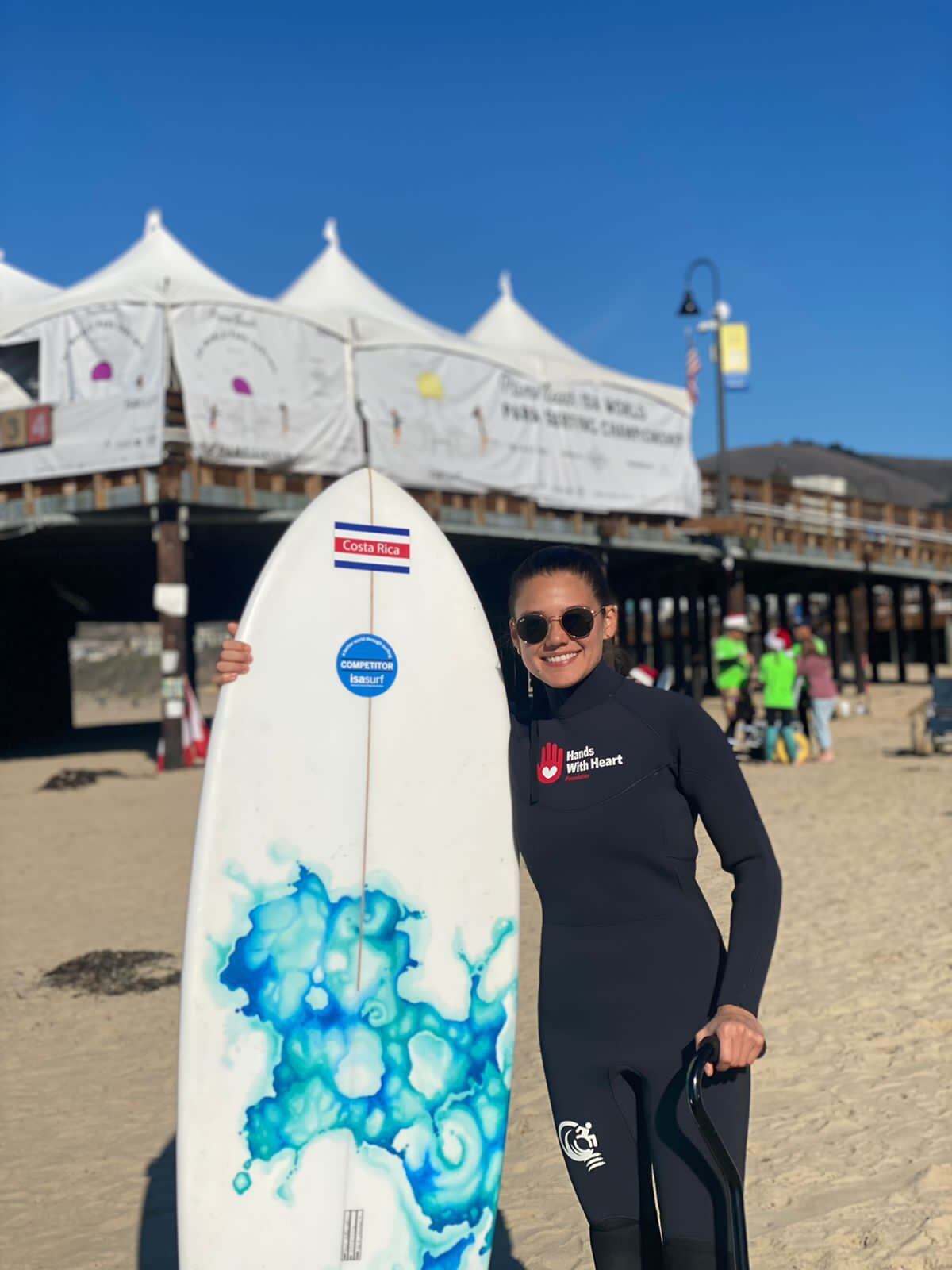 Minoshka Solís, surfiing adaptado