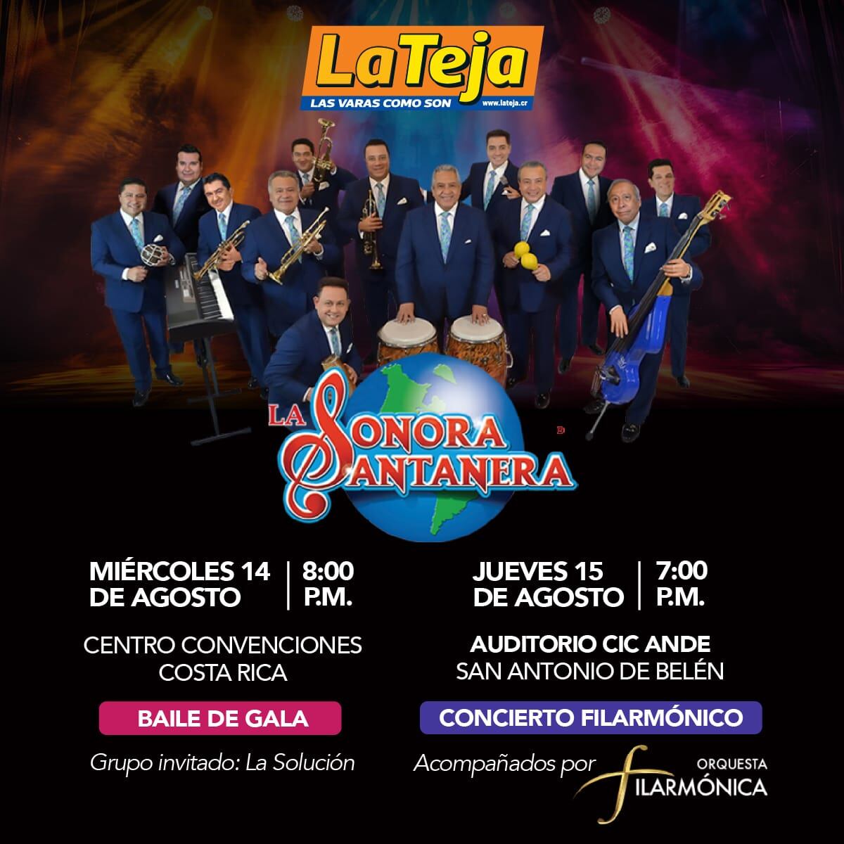 La Teja lo lleva a bailar gratis con la Sonora Santanera