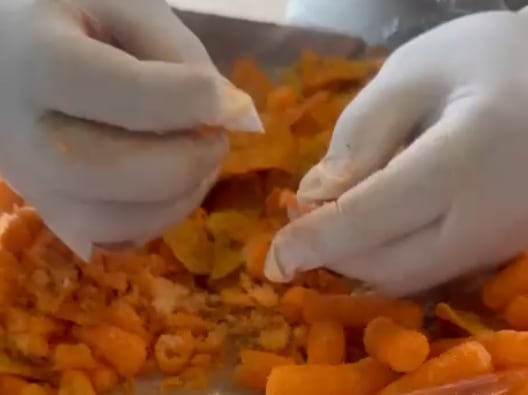 La Policía encontró droga en los snacks