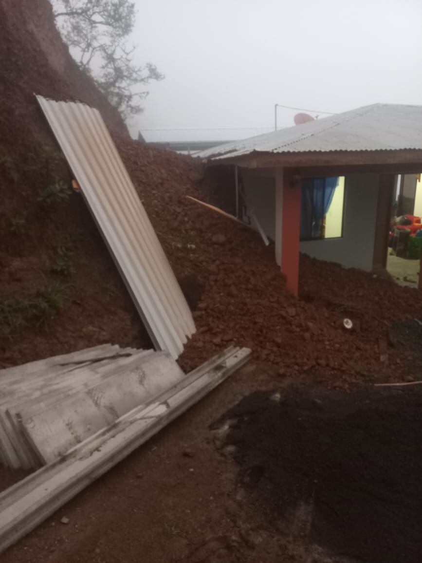 Afectación por lluvias en Quepos y Acosta. Foto CNE.