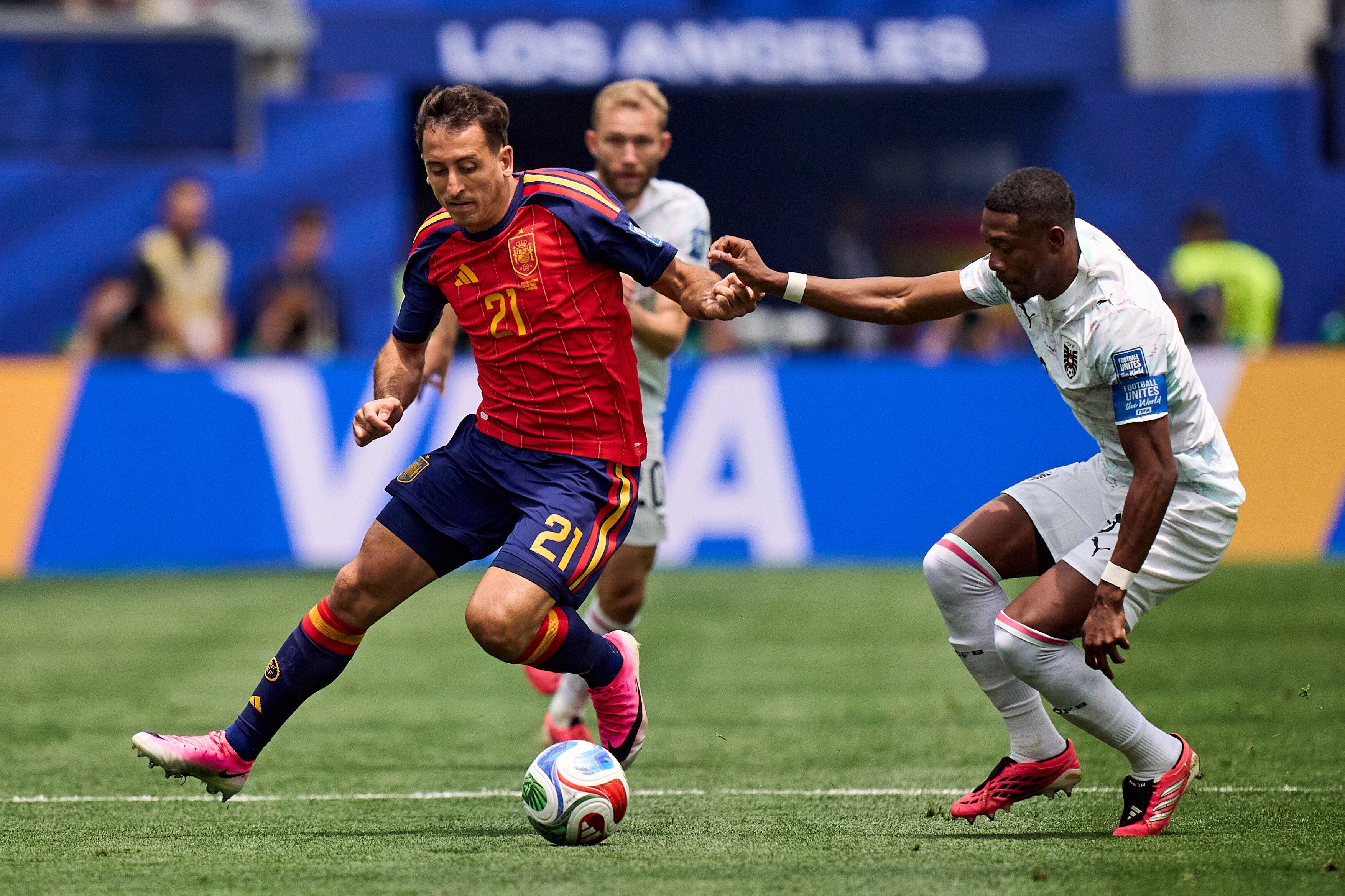 Mikel Oyarzabal le quitó los ceros al marcador en el partido entre España y Austria, en los dieciseisavos de final del Mundial 2026.