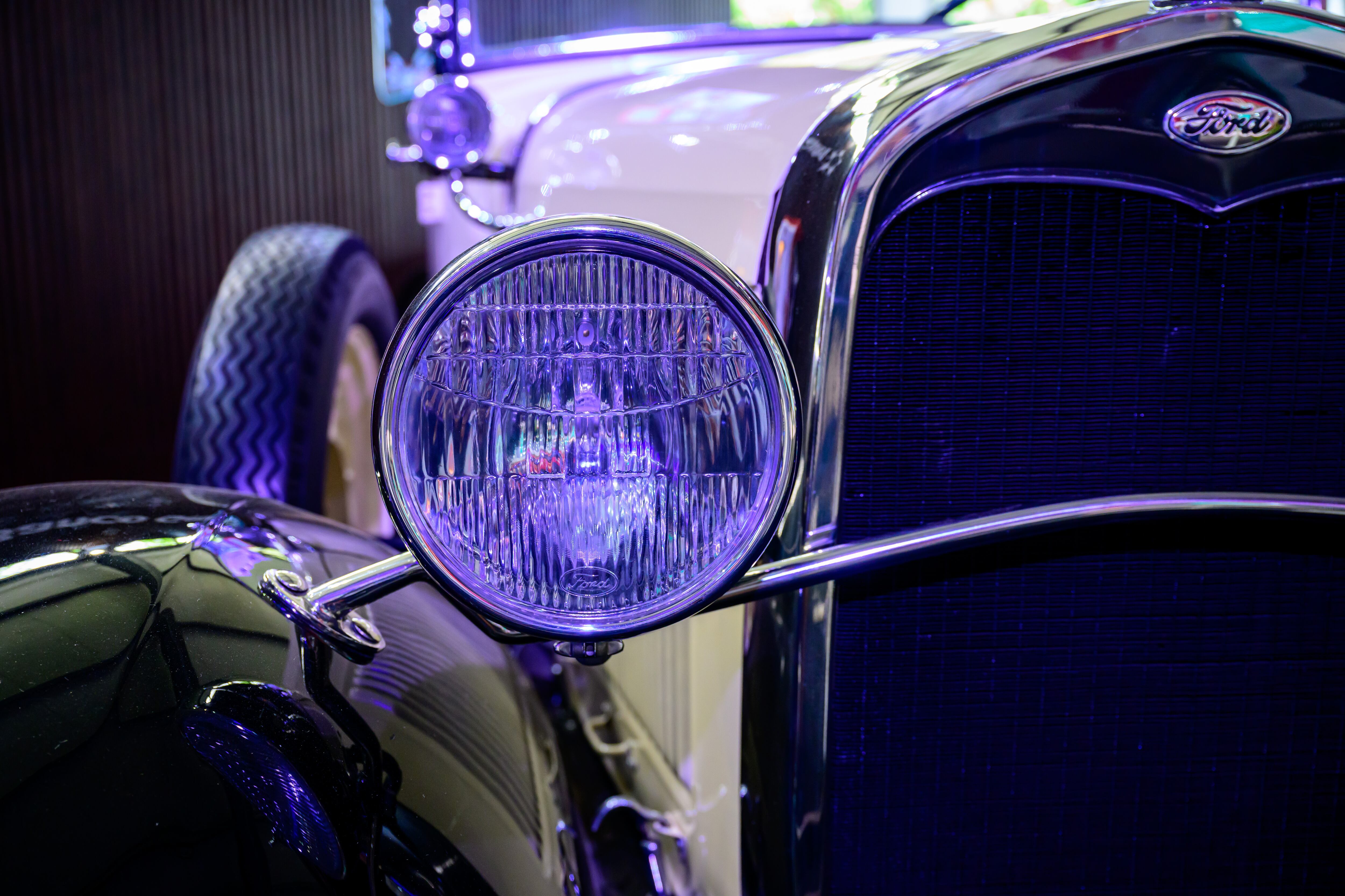 Carró clásico Ford 1930 propiedad de Juan Carlos Rojas, conocido como por tener la placa número ocho en Costa Rica.