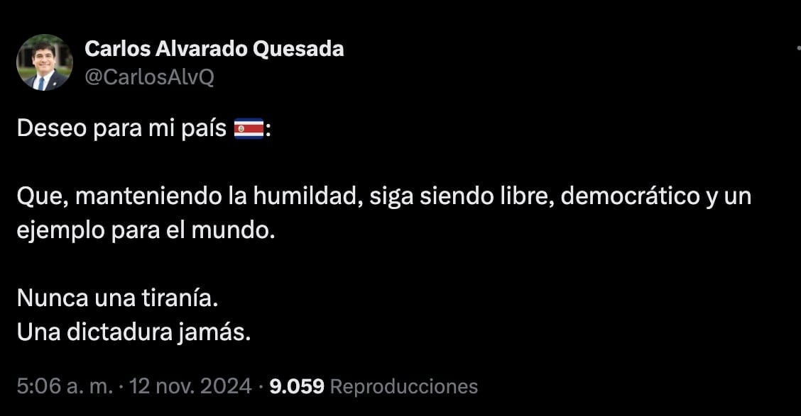 Carlos Alvarado mandó un mensaje entre líneas con motivo de la visita de Nayib Bukele al país. Foto: Captura.
