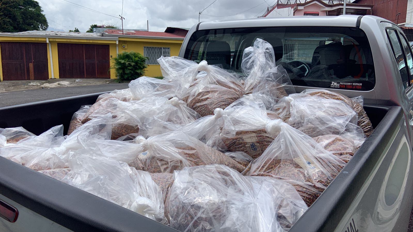 Cabezas de agua del río Aguas Zarcas provocaron inundaciones que obligaron a muchas familias a salir corriendo de sus casas dejando atrás hasta mascotas, por eso Abaa les mandó comida a los perros y gatos.