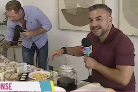 Mauricio Hoffmann se jaló la primera gran torta en la casa de Montserrat del Castillo