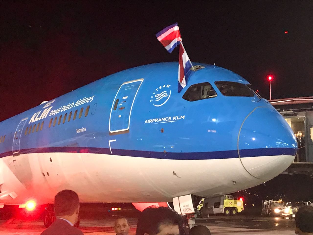 La aerolínea KLM anunció que retomará, el próximo 20 de junio, tres vuelos semanales al país. La empresa tenía previsto hacerlo hasta octubre próximo. Foto: Cortesía ICT.