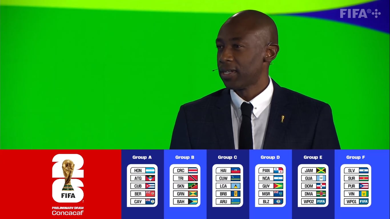 Paulo Wanchope estuvo en el sorteo de las eliminatorias rumbo a Norteamérica 2026. Foto: Captura FIFA+