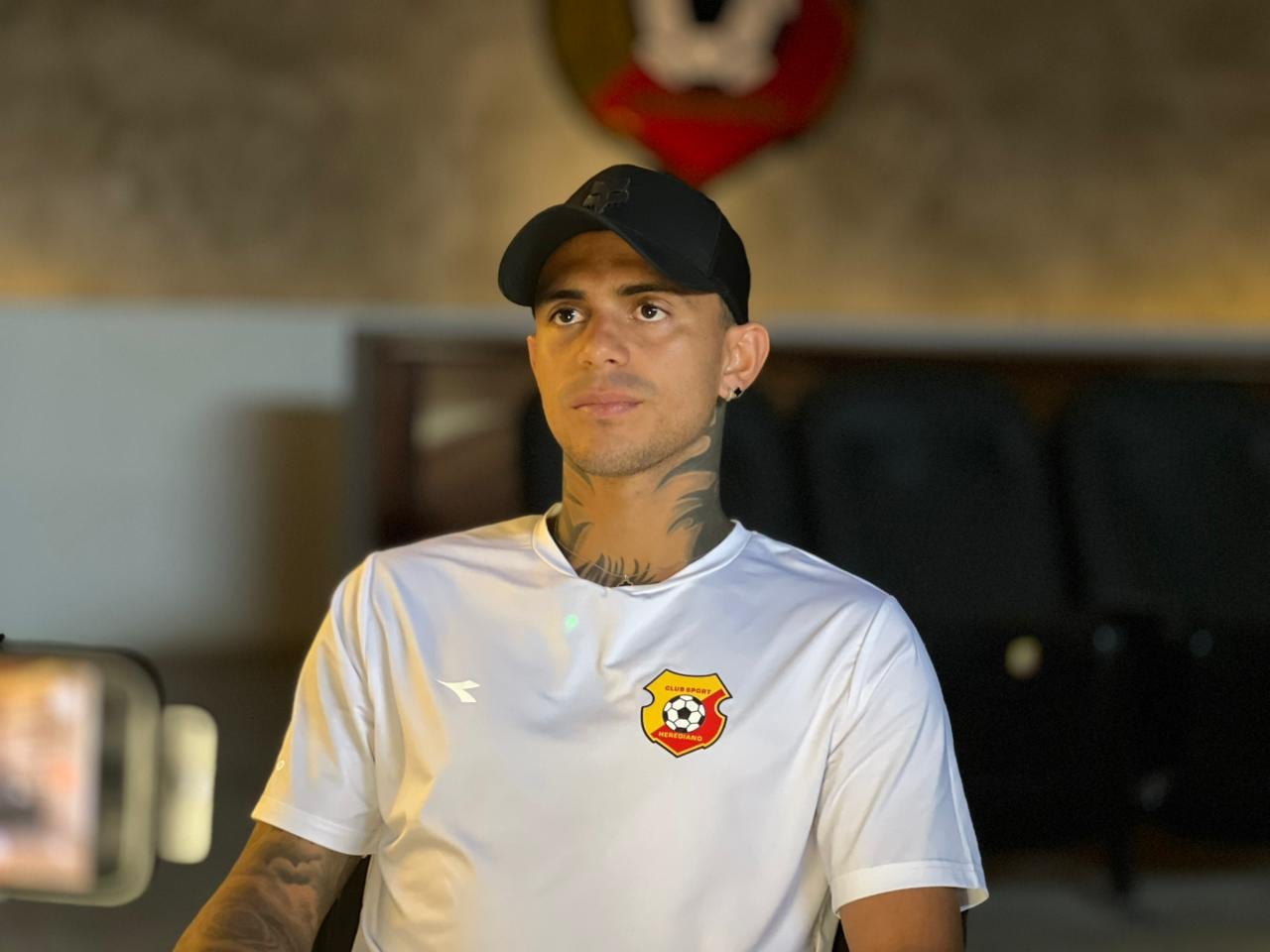 Randall Leal dio sus primeras declaraciones como jugador de Herediano.