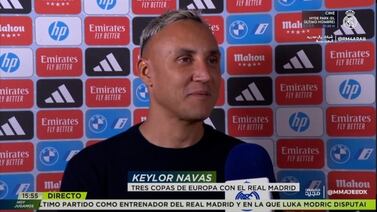 Keylor Navas regresó a Madrid por un motivo muy especial