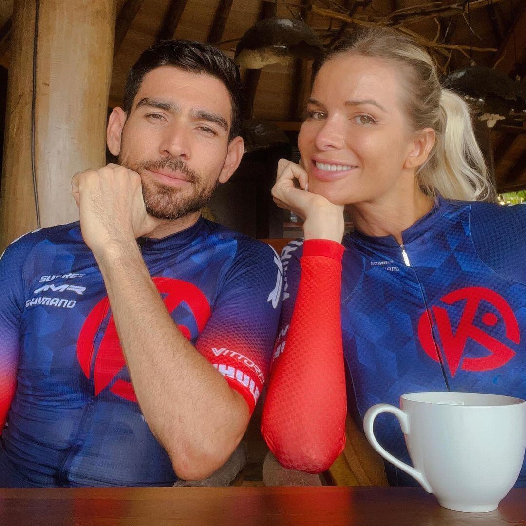 Leonora Jiménez y su prometido Mariano Herrera