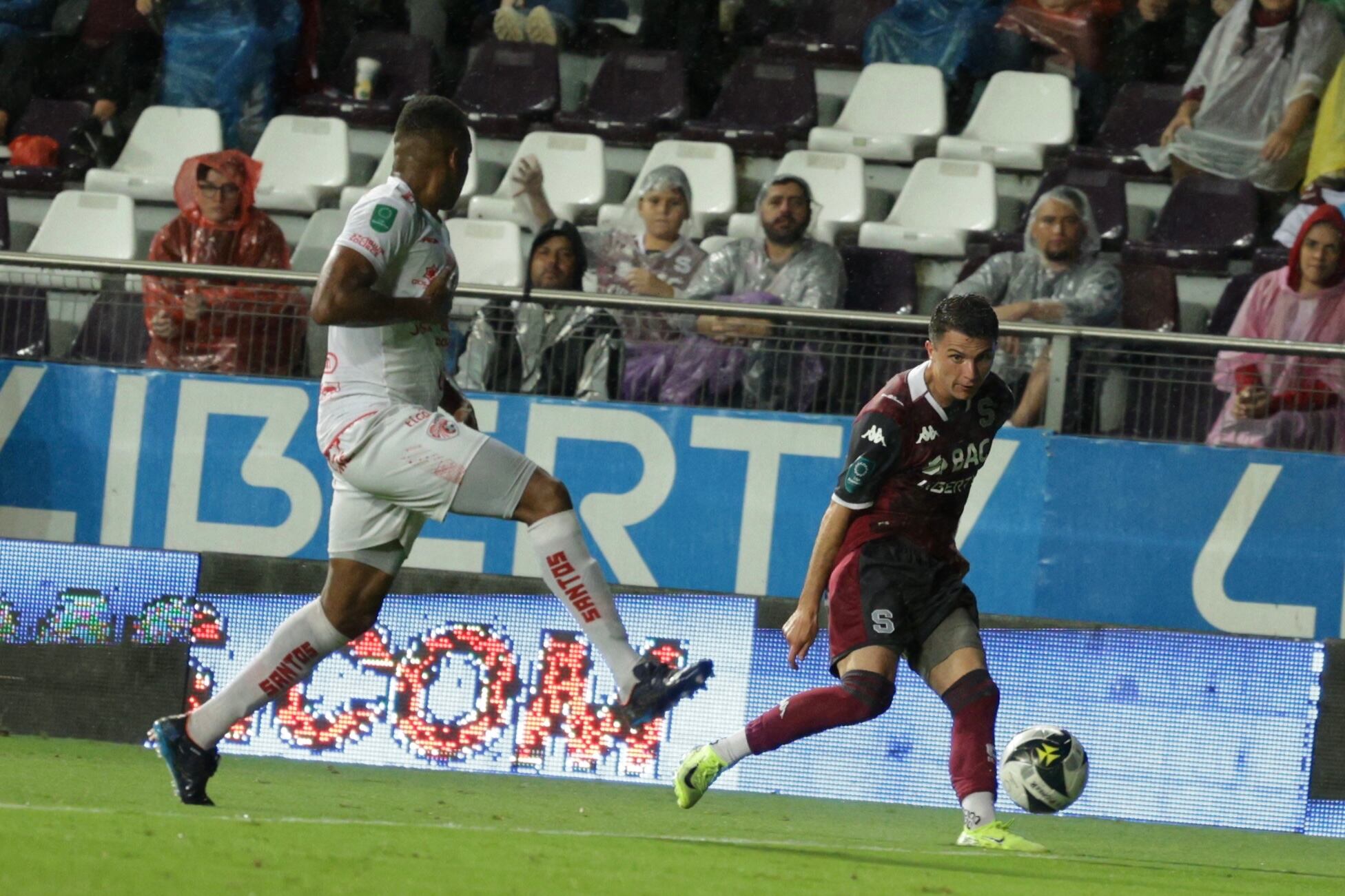 10/11/0224, San José, Estadio Ricardo Saprissa, partido de la jornada 20 del torneo de apertura 2024 entre el Deportivo Saprissa y el Santos de Guapiles.