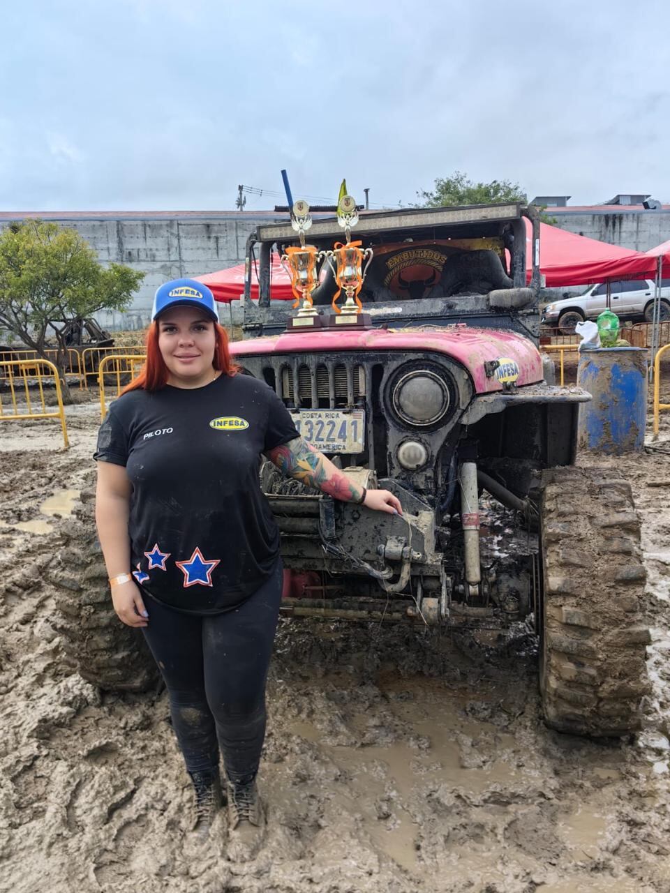 Dayana Marín Zúñiga se dio a conocer como la Dama del Hierro en las competencias de 4x4. Foto: Cortesía.