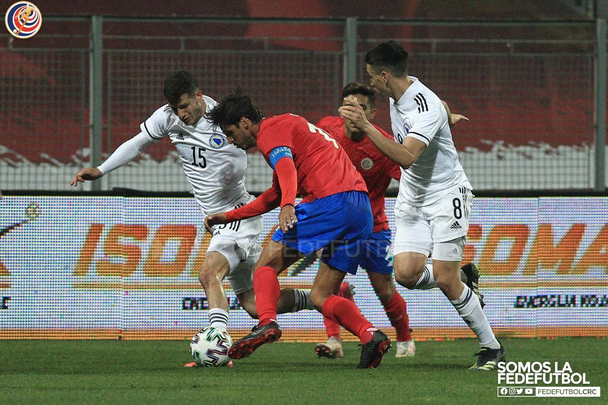 Costa Rica 0 - 0 Bosnia. Prensa Fedefútbol.