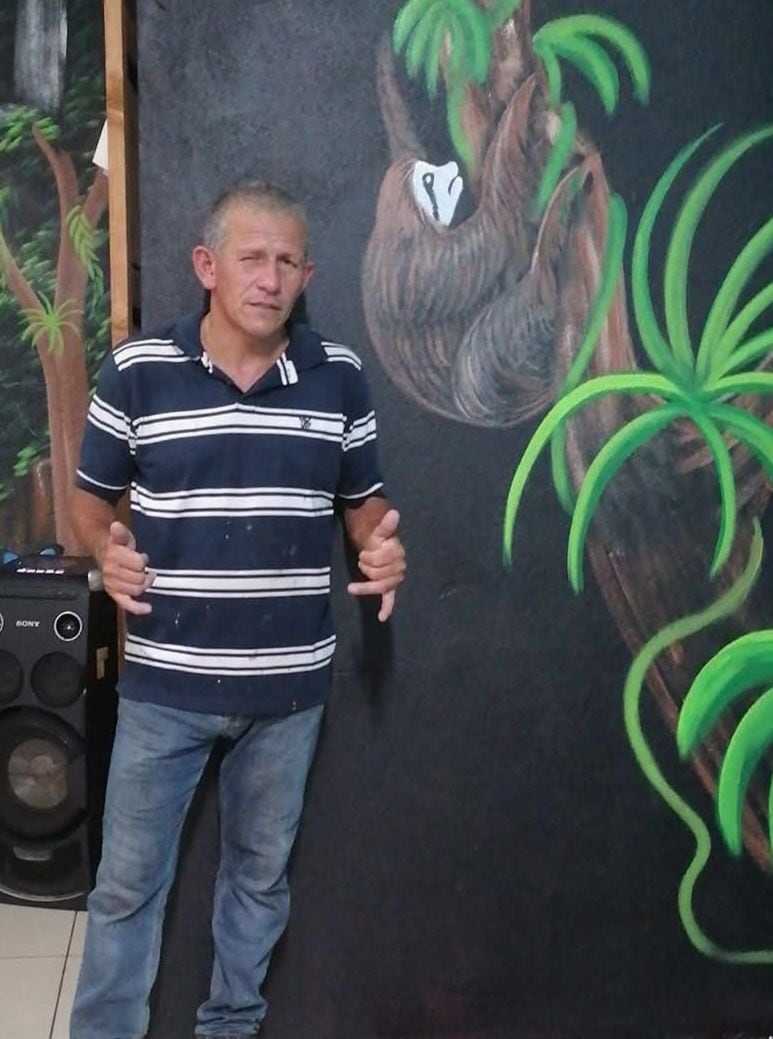 Martín Ureña, artista baleado en Siquirres. Foto Facebook.