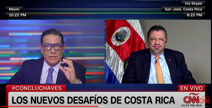 El presidente de la República Rodrigo Chaves quedó muy mal parado ante un medio internacional.