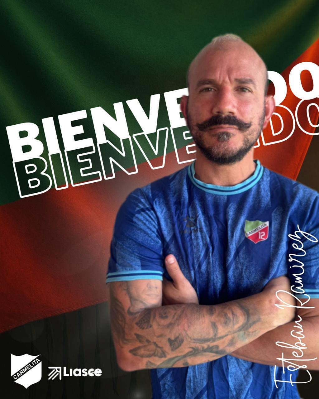 Esteban Ramírez es el nuevo jugador de Carmelita. Facebook ADC.