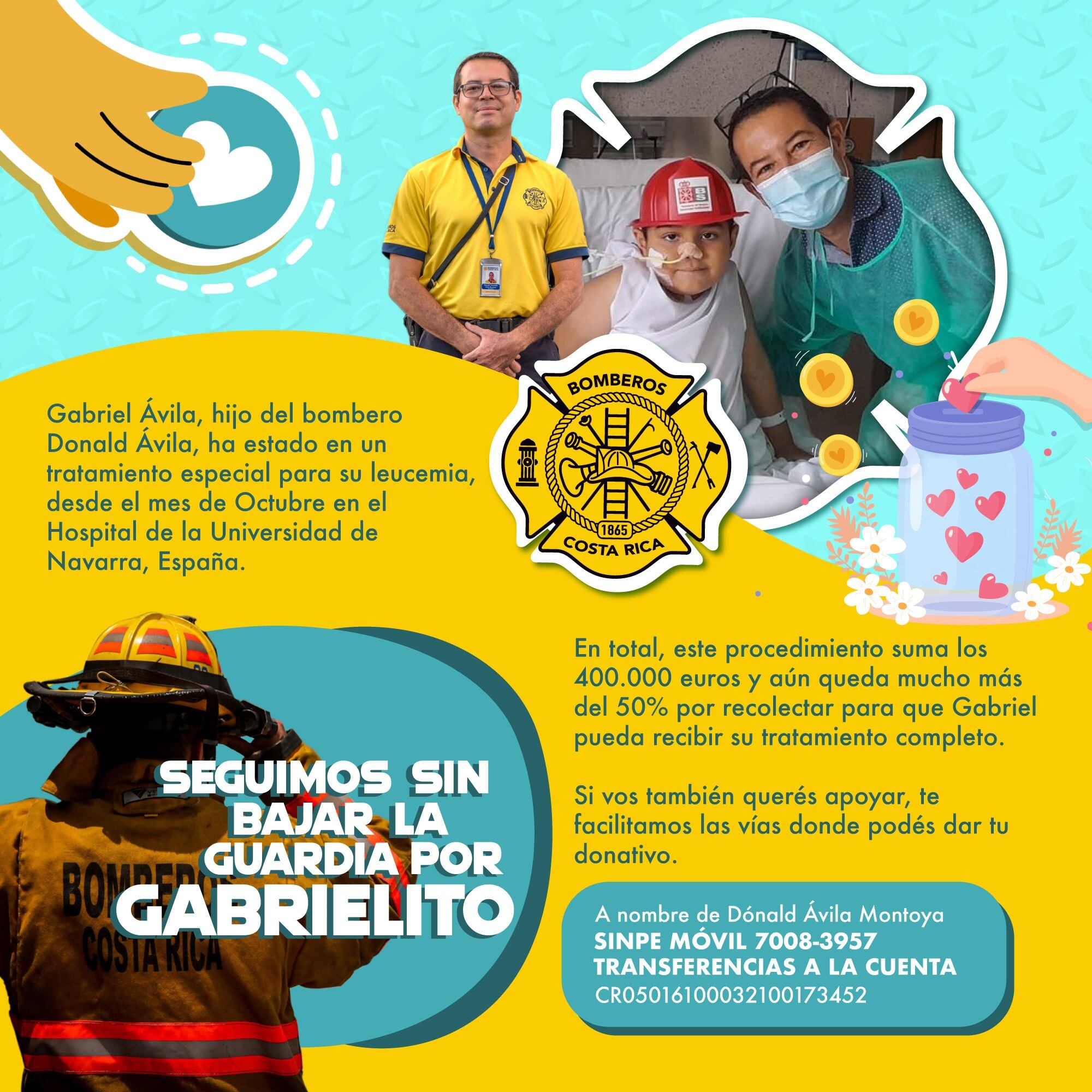 Luis Gabriel Ávila González, a quien de cariño se le conoce como Gabrielito, es un niño de 7 años que está peleando la guerra contra la leucemia.