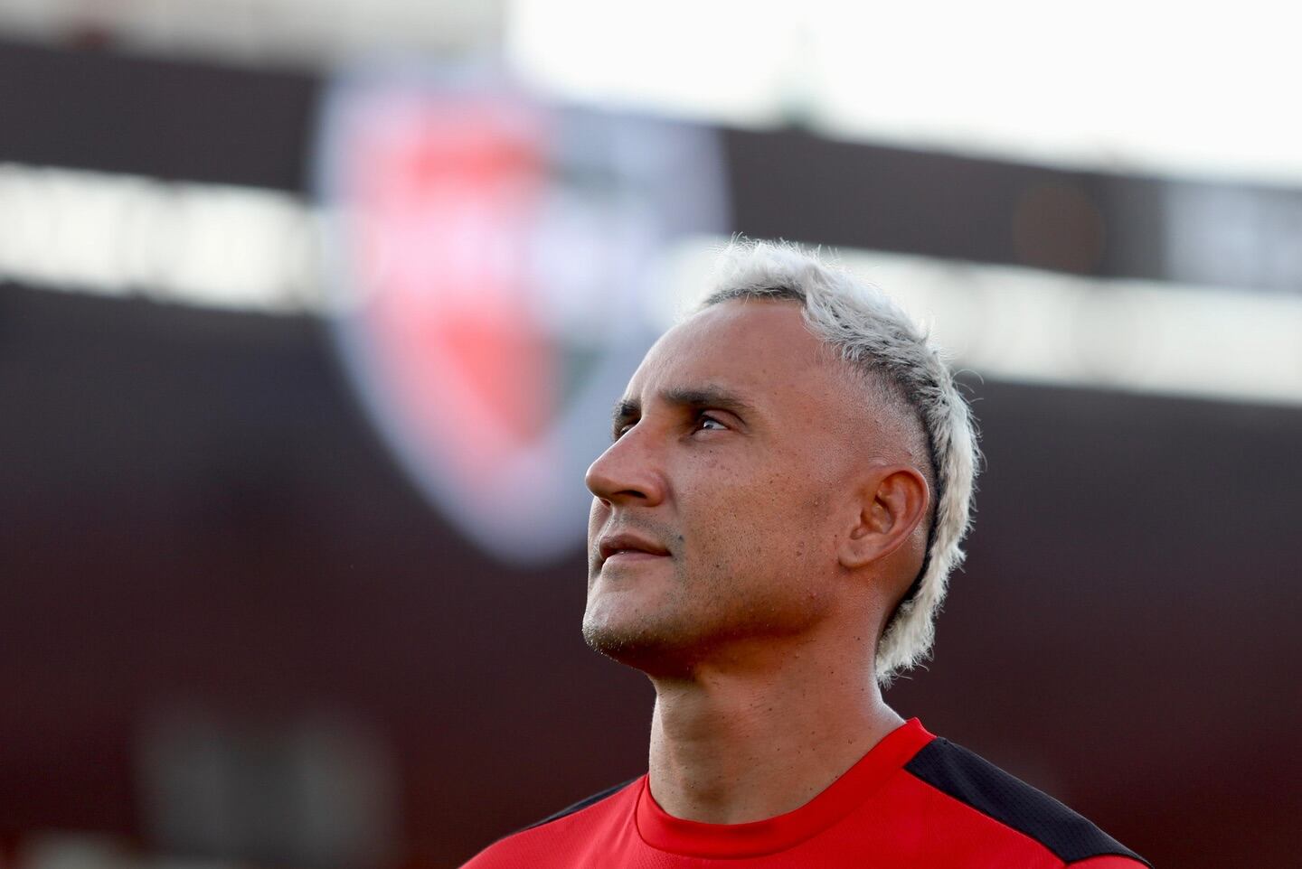 Keylor Navas habló con la prensa antes del clásico ante Rosario Central. Facebook Newell's Old Boys.