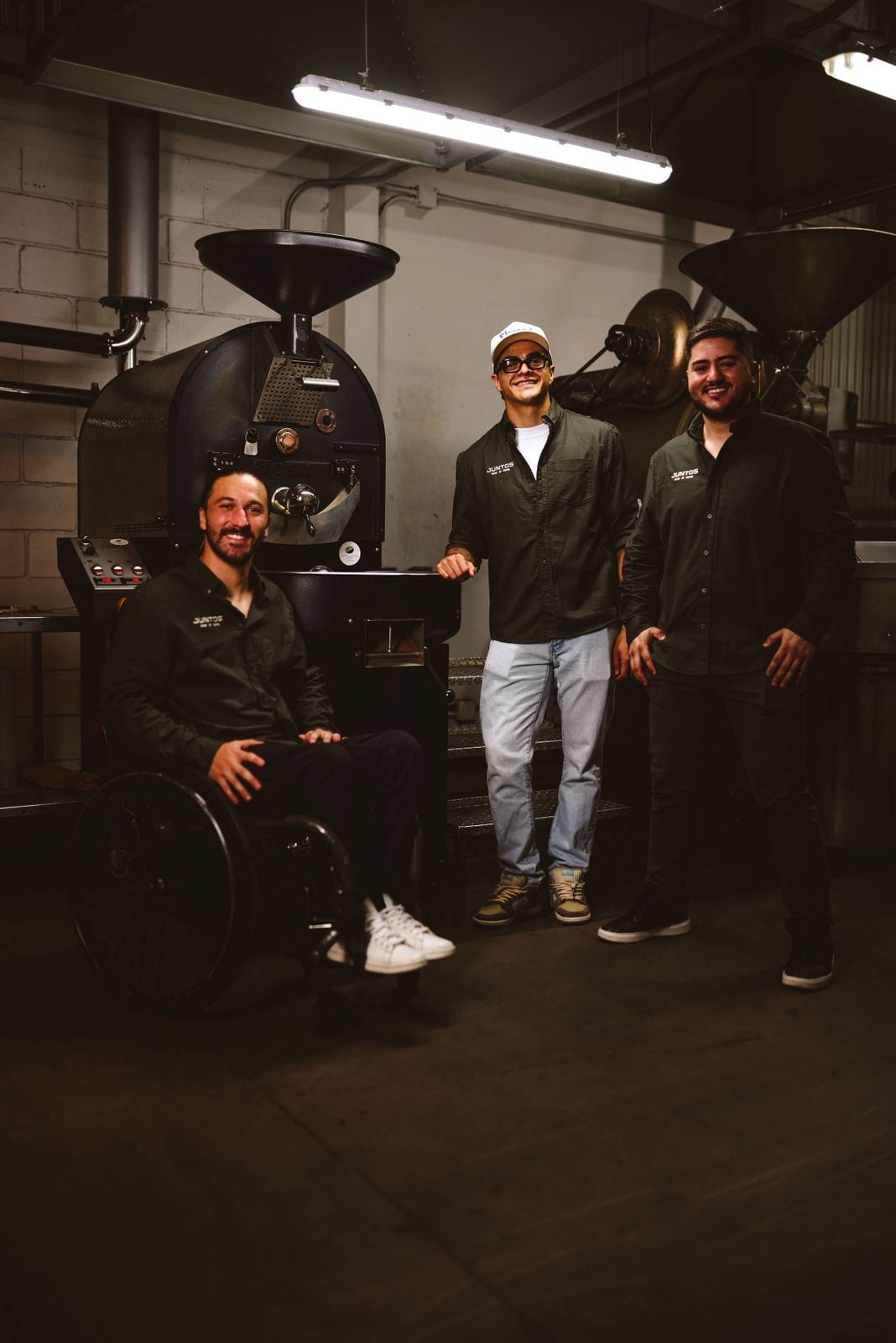 Diego Campos, José Pablo Gil y Jorge Luis Rendón son los socios de Juntos House of Coffee