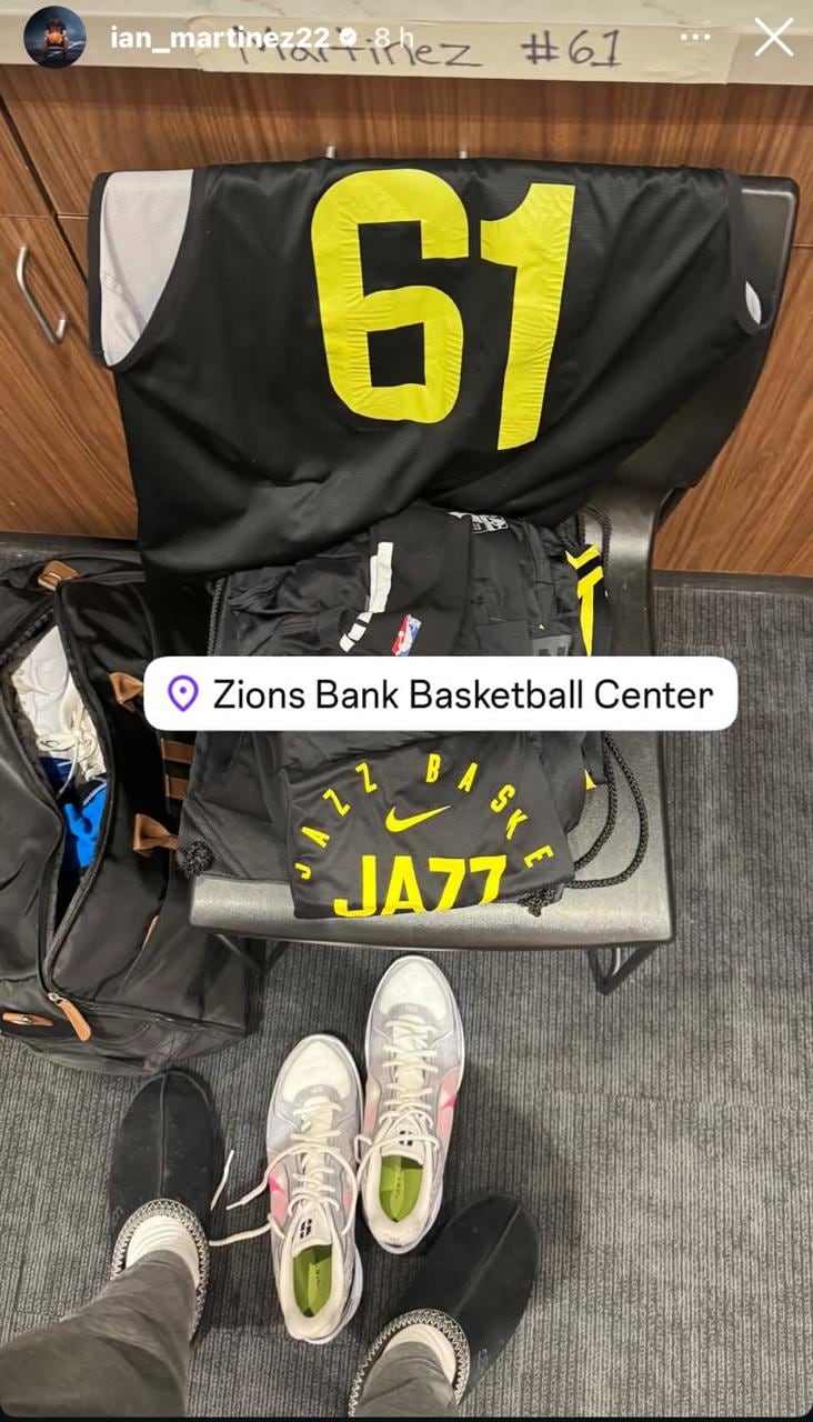 Ian Martínez tuvo una prueba con el Utah Jazz este martes.