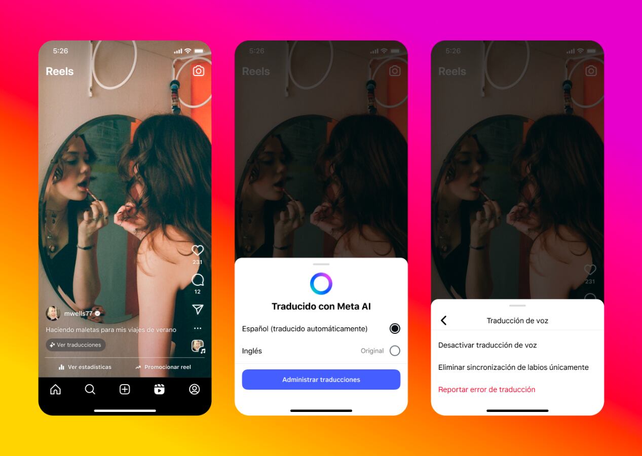 La red social Instagram introdujo una nueva función para los reels.