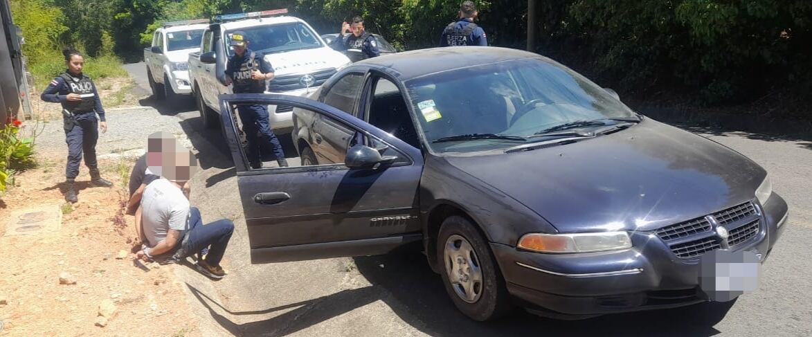 Detenidos por homicidio en San Pablo de León Cortés y Atenas. Foto MSP.