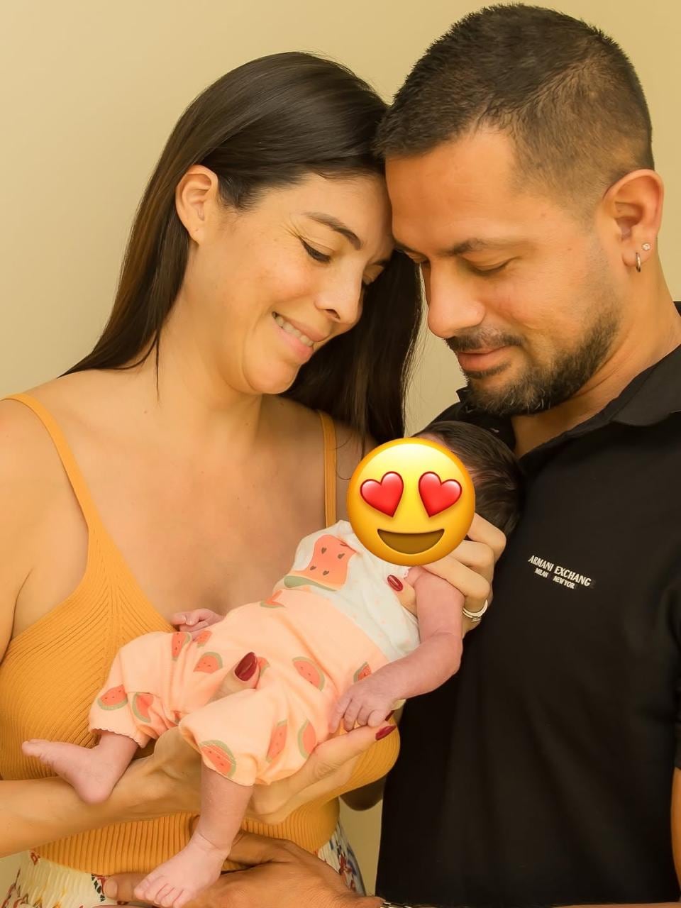 Marianela Valverde dio a luz el 14 de junio, casi un mes antes de la fecha que habían programado para la cesárea