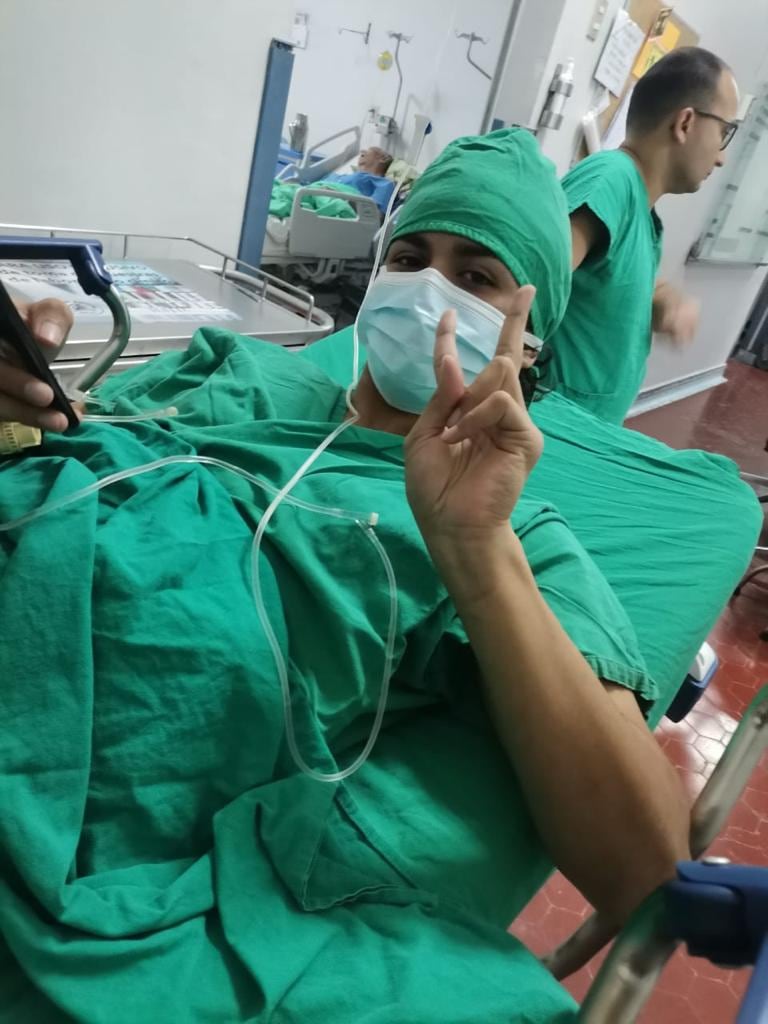 Derek obando sobreviviente a balacera y amputado