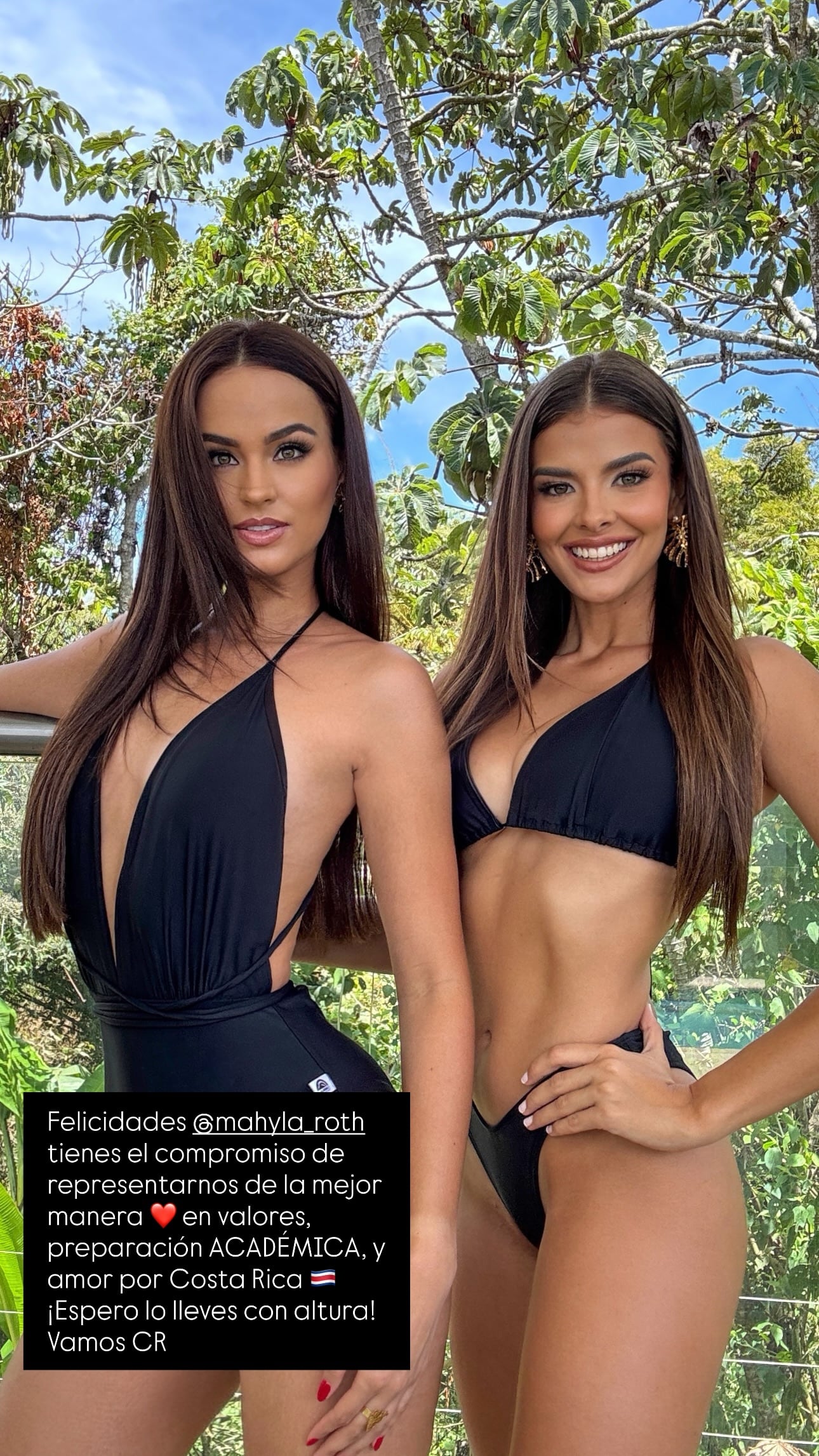 Natalia González envió un mensaje a Mahyla Roth horas después del triunfo de la oriunda de Cahuita